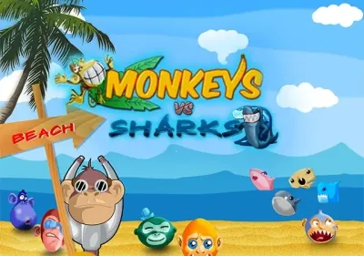 Monkeys Vs Sharks HD game icon